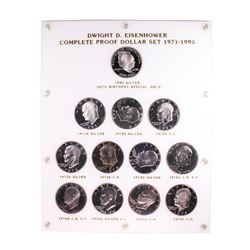 1971-1990 Complete Proof Dwight D. Eisenhower Silver Dollar Set