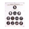 Image 1 : 1971-1990 Complete Proof Dwight D. Eisenhower Silver Dollar Set