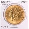 Image 1 : 1904 $20 Liberty Head Double Eagle Gold Coin