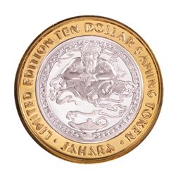 .999 Silver Sahara Las Vegas, Nevada $10 Casino Limited Edition Gaming Token