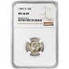 Image 1 : 1945-D Mercury Dime Coin NGC MS66FB