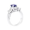 Image 4 : 18KT White Gold 1.36 ctw Sapphire and Diamond Ring