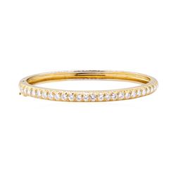 14KT White Gold 2.00 ctw Diamond Bangle Bracelet