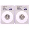 Image 1 : Lot of (2) 2019Mo Mexico 2 Onza Libertad Silver Coins NGC MS69 Early Releases