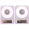 Image 2 : Lot of (2) 2019Mo Mexico 2 Onza Libertad Silver Coins NGC MS69 Early Releases