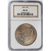 Image 1 : 1879 $1 Morgan Silver Dollar Coin NGC MS64 Nice Toning