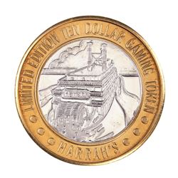 .999 Silver Harrah's Las Vegas, Nevada $10 Casino Limited Edition Gaming Token