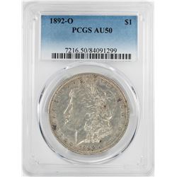 1892-O $1 Morgan Silver Dollar Coin PCGS AU50