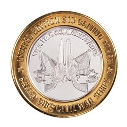 .999 Silver Sierra Sids Sparks, Nevada $10 Casino Limited Edition Gaming Token