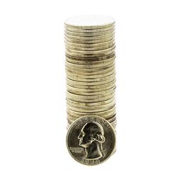 Roll of (40) Brilliant Uncirculated 1954-S Washington Quarter Coins