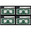 Image 2 : Low Serial # Cut Sheet of 1899 $1 Black Eagle Silver Certificate Notes PMG 64EPQ/66EPQ