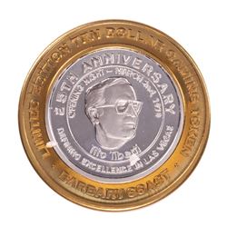 .999 Silver Barbary Coast Las Vegas, Nevada $10 Limited Edition Gaming Token