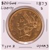Image 1 : 1873-S Type 2 $20 Liberty Head Double Eagle Gold Coin