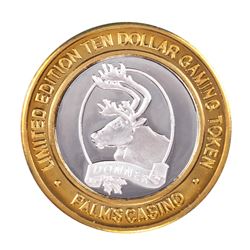 .999 Silver Palms Casino Las Vegas, NV $10 Casino Limited Edition Gaming Token