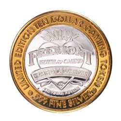 .999 Fine Silver Sam Boyd's Fremont Las Vegas, NV $10 Limited Edition Gaming Token