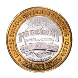 .999 Fine Silver Sam Boyd's Fremont Las Vegas, NV $10 Limited Edition Gaming Token