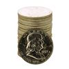 Image 1 : Roll of (20) Brilliant Uncirculated 1957-D Franklin Half Dollar Coins