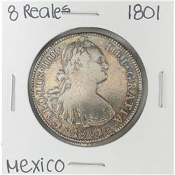1801 Mo Mexico 8 Reales Silver Coin