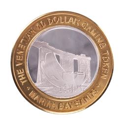 .999 Silver The Venetian Las Vegas Nevada $10 Casino Limited Edition Gaming Token