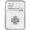 Image 1 : 1944-S Mercury Dime Coin NGC MS66FB