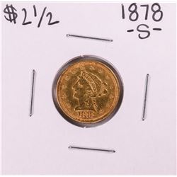1878-S $2 1/2 Liberty Head Quarter Eagle Gold Coin