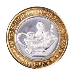 .999 Silver Harrah's Casino Reno Nevada $10 Casino Limited Edition Gaming Token