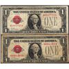 Image 1 : Lot of (2) 1928 $1 Legal Tender Notes