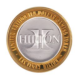 .999 Silver Flamingo Hilton Las Vegas, Nevada $10 Casino Limited Edition Gaming Token