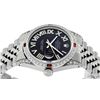 Image 3 : Rolex Mens Stainless Steel Diamond & Ruby Datejust Wristwatch With Rolex Box