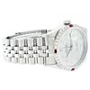 Image 5 : Rolex Men's Stainless Steel Gray Diamond & Ruby Datejust Wristwatch