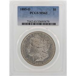 1885-O $1 Morgan Silver Dollar Coin PCGS MS63