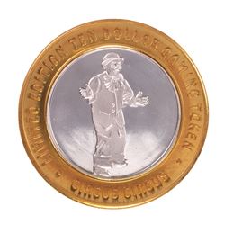 .999 Fine Silver Circus Circus Las Vegas, Nevada $10 Limited Edition Gaming Token