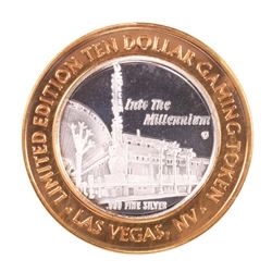 .999 Silver Golden Gate Las Vegas, Nevada $10 Casino Limited Edition Gaming Token