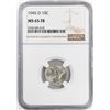 Image 1 : 1945-D Mercury Dime Coin NGC MS65FB