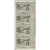Image 1 : Uncut Sheet of (4) State of Louisiana Baby Bond Obsolete Notes