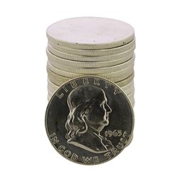 Roll of (20) Brilliant Uncirculated 1963-D Franklin Half Dollar Coins