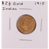 Image 1 : 1915 $2 1/2 Indian Head Quarter Eagle Gold Coin