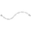 Image 1 : Sterling Silver Womens Round Diamond Infinity Bracelet 1/4 Cttw