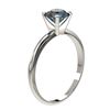 Image 3 : 1.02 ctw Certified Intense Blue Diamond Engagment Ring 10k White Gold