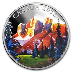 2016 Canada 1 oz Silver $20 Canadian Landscape The Rockies