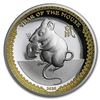 Image 1 : 2020 Palau 1 oz Silver $5 Year of the Mouse Ultra High Relief