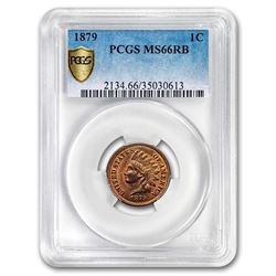1879 Indian Head Cent MS-66 PCGS (Red/Brown)