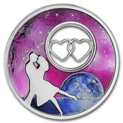 2018 Niue 1 oz Silver $2 Moonlight Dancers