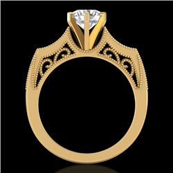 1.25 ctw VS/SI Diamond Art Deco Ring 18k Yellow Gold