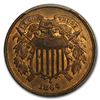 Image 2 : 1864 Two Cent Piece Large Motto MS-65 PCGS (Red/Brown)