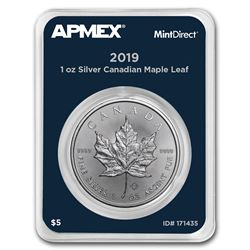 2019 Canada 1 oz Silver Maple Leaf (MintDirect® Single)