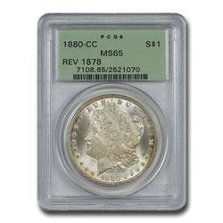 1880-CC Morgan Dollar MS-65 PCGS (Rev of 1878)