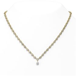 11.5 ctw Diamond Designer Necklace 18K Yellow Gold