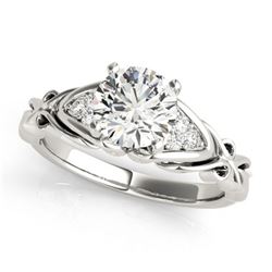 1.35 ctw Certified VS/SI Diamond Solitaire Ring 18k White Gold