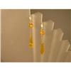 Image 1 : Earrings  18ct.  Gold  and  Amber #936831